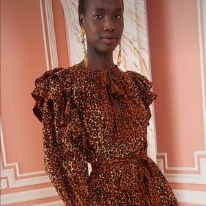 AUTHENTIC Ulla Johnson leopard Carissa top